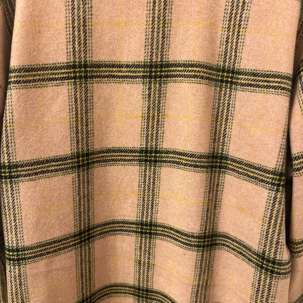 Wild Fable Pink Plaid Long Button-Up Jacket Shacket Size Medium NWT - Picture 9 of 9